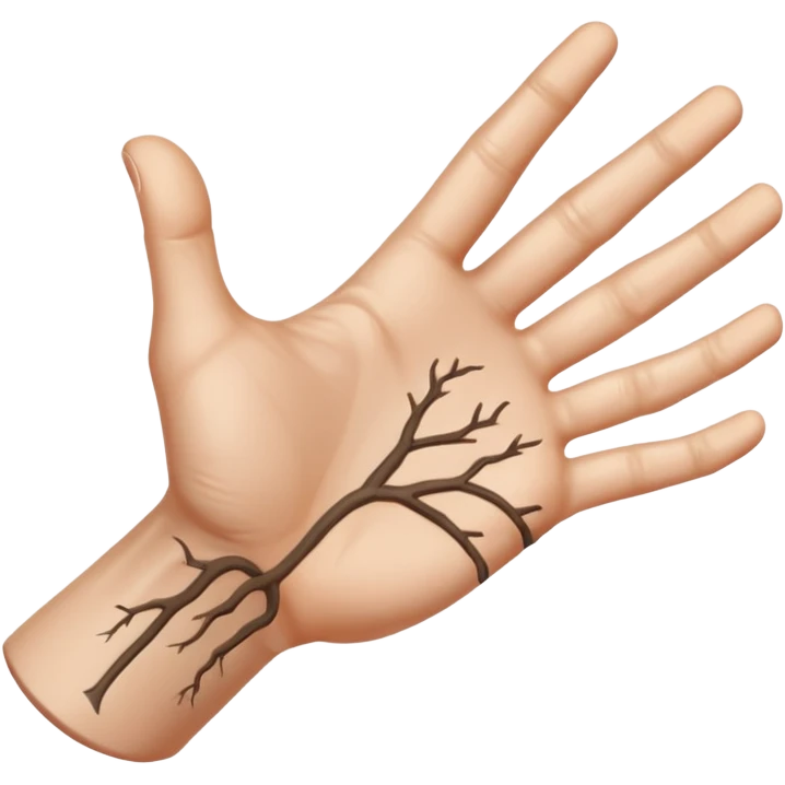 back of left hand emoji