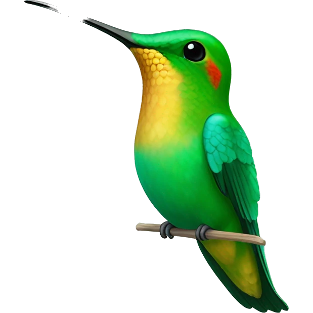 green mango is a large species of hummingbird Reinita Puerto Rico turquoise emoji