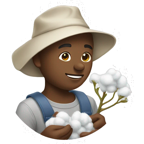 someone picking cotton emoji