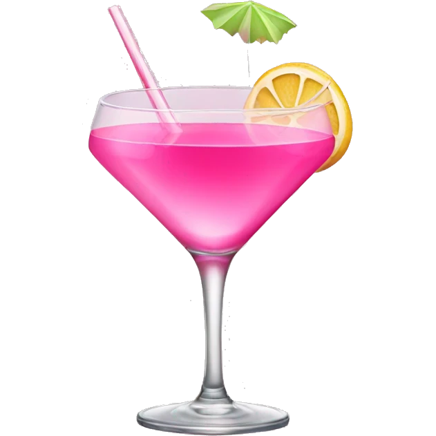 pink cocktail  emoji
