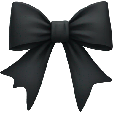 Black bow emoji