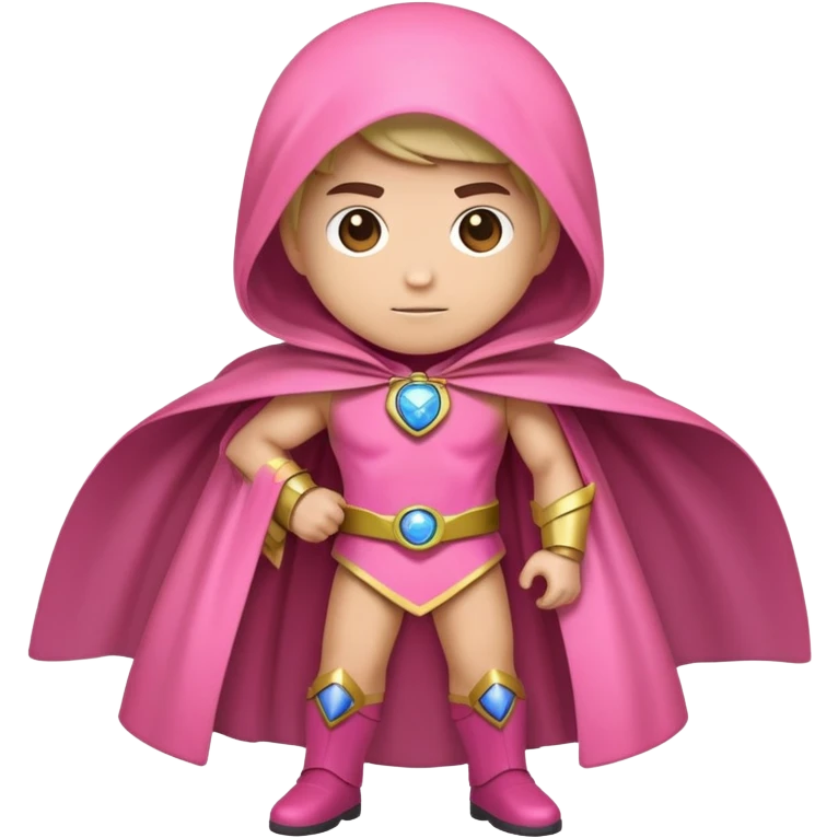 Earth Varder wearing a pink cape emoji