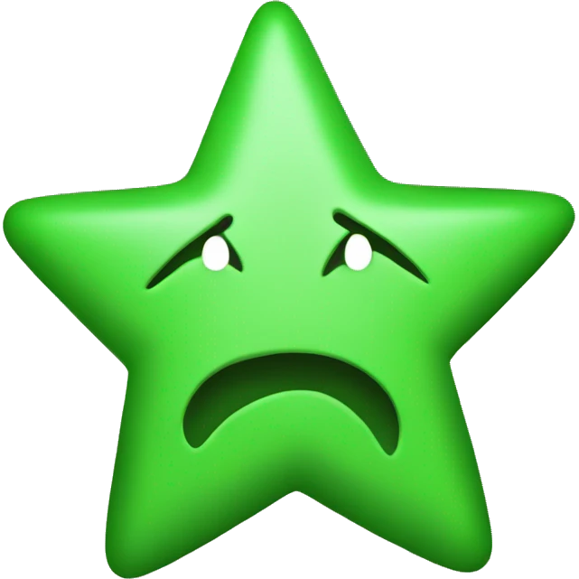 Green star emoji
