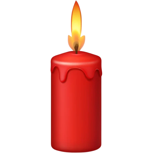 red candle emoji