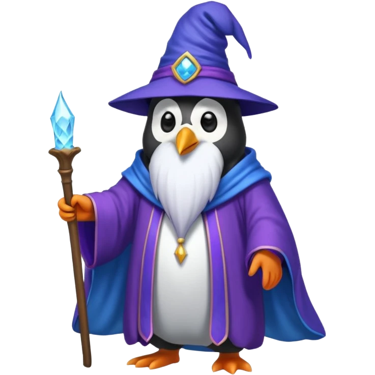 Penguin Wizard emoji