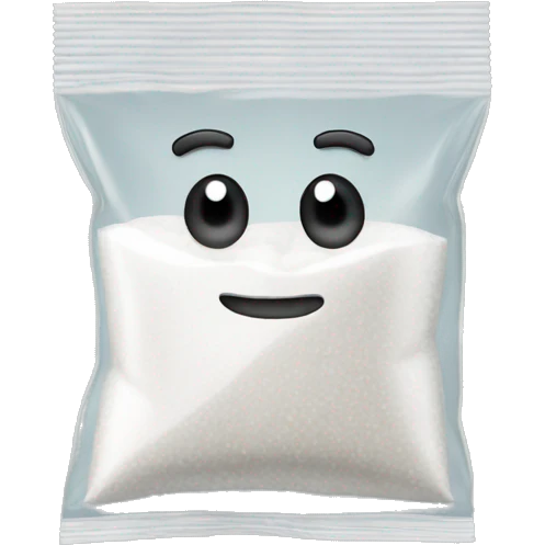 Baggie with salt in it emoji