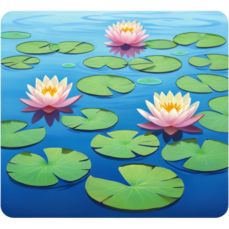 Monet waterlilies painting  emoji