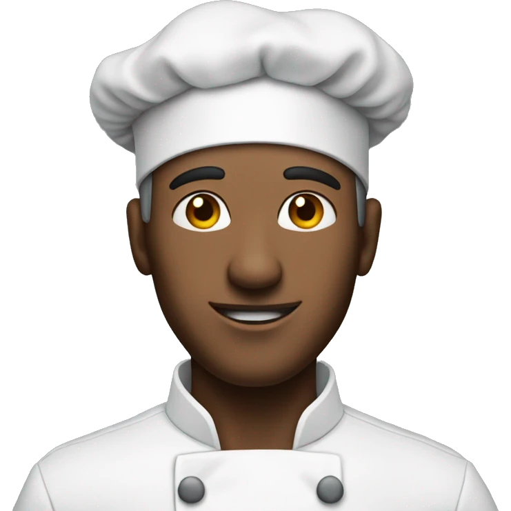 man wearing chef hat with rat sticking out emoji