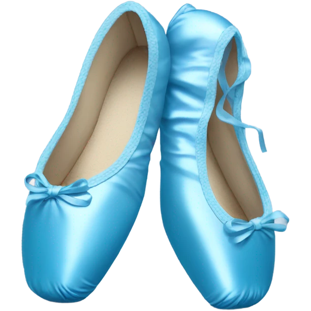 Blue pointe shoes emoji