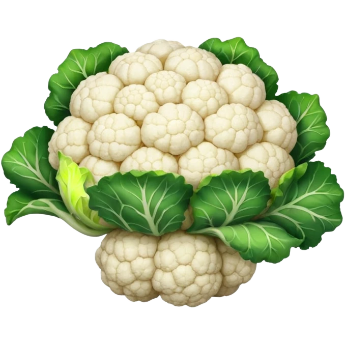 White cauliflower emoji