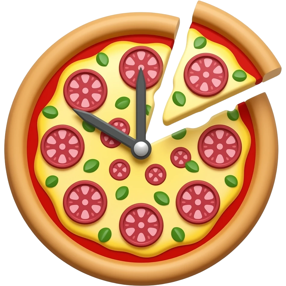 pizza clock emoji