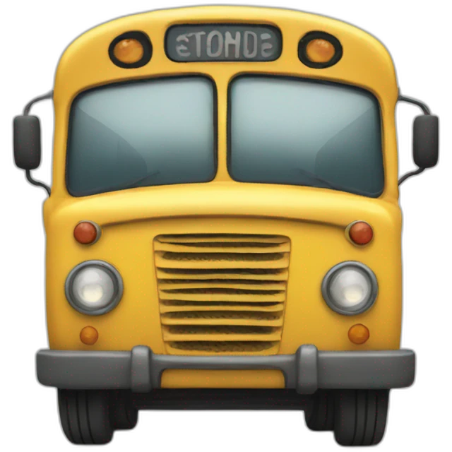 Happy bus emoji