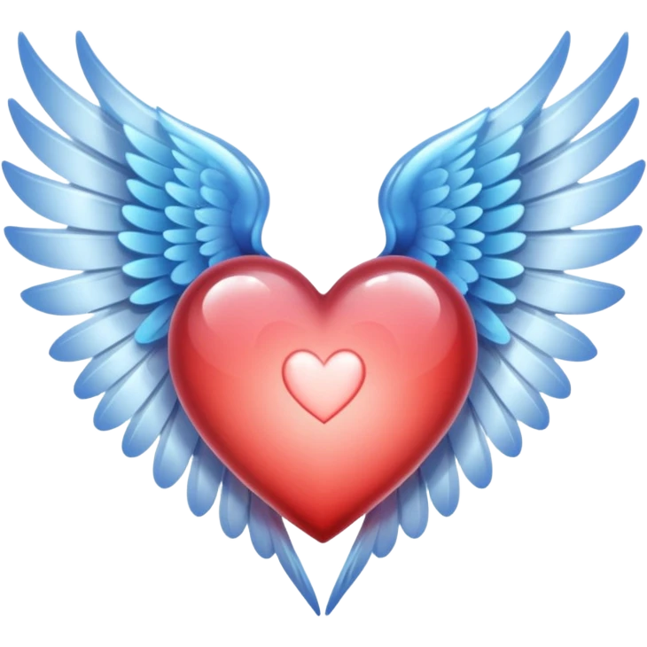 fairytale wings heart emoji