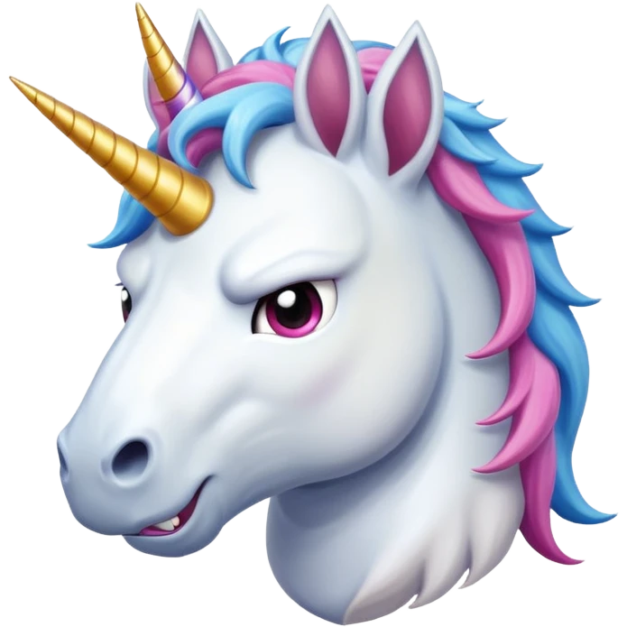 angry unicorn  emoji