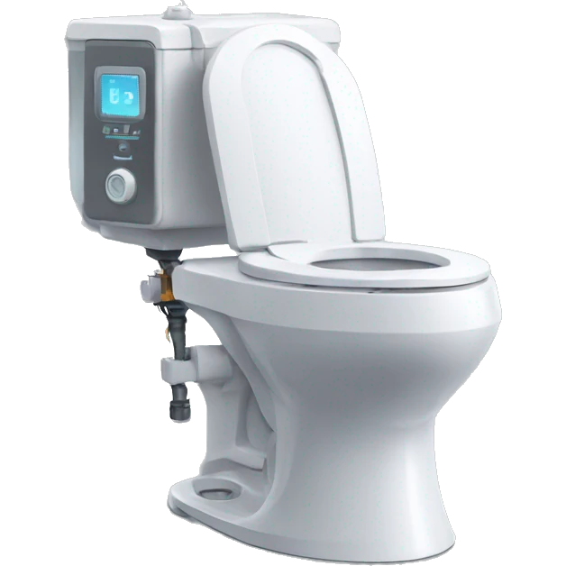 High tech robo toilet  emoji