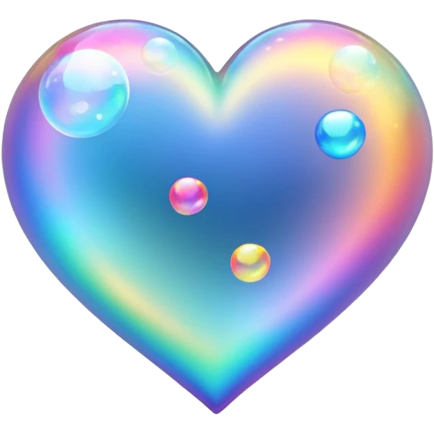 trail of bubbles no faces in heart  emoji