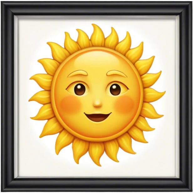 The sun is shining outside the window emoji