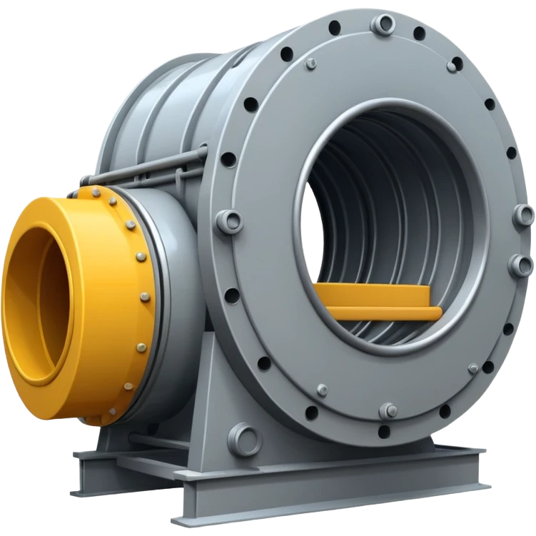 Emoji-style illustration of a tunnel boring machine, flat vector look, bold outlines, minimal details, no background emoji