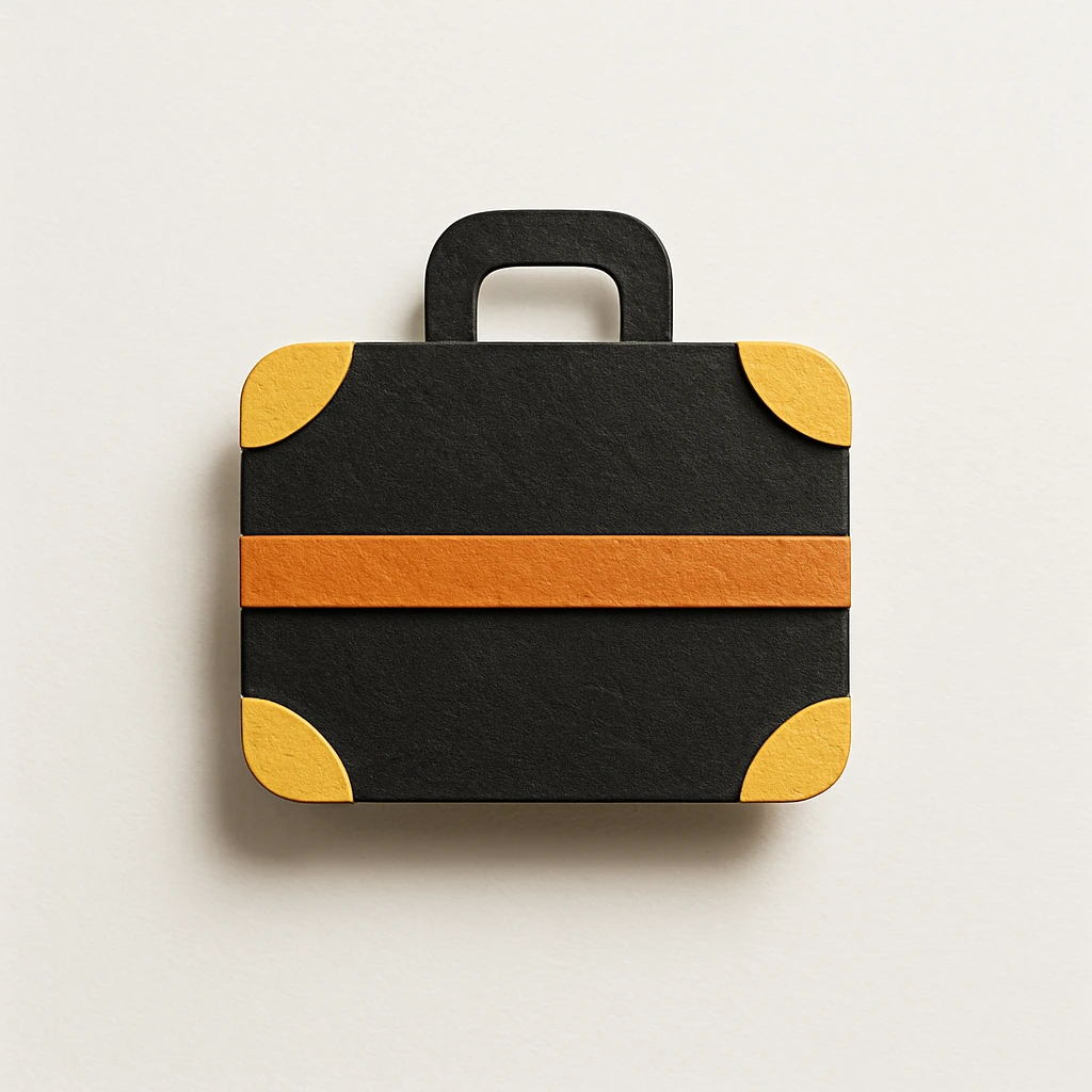 black suitcase emoji