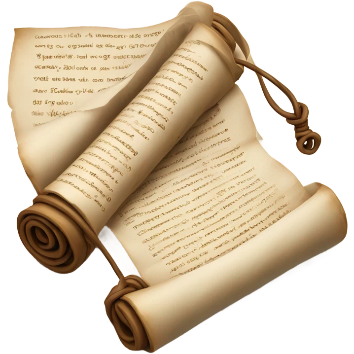 Realistic valentine poetry scroll and lan cable emoji
