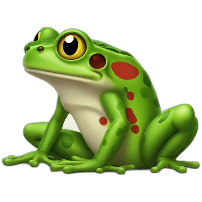 frog doing flamengo emoji