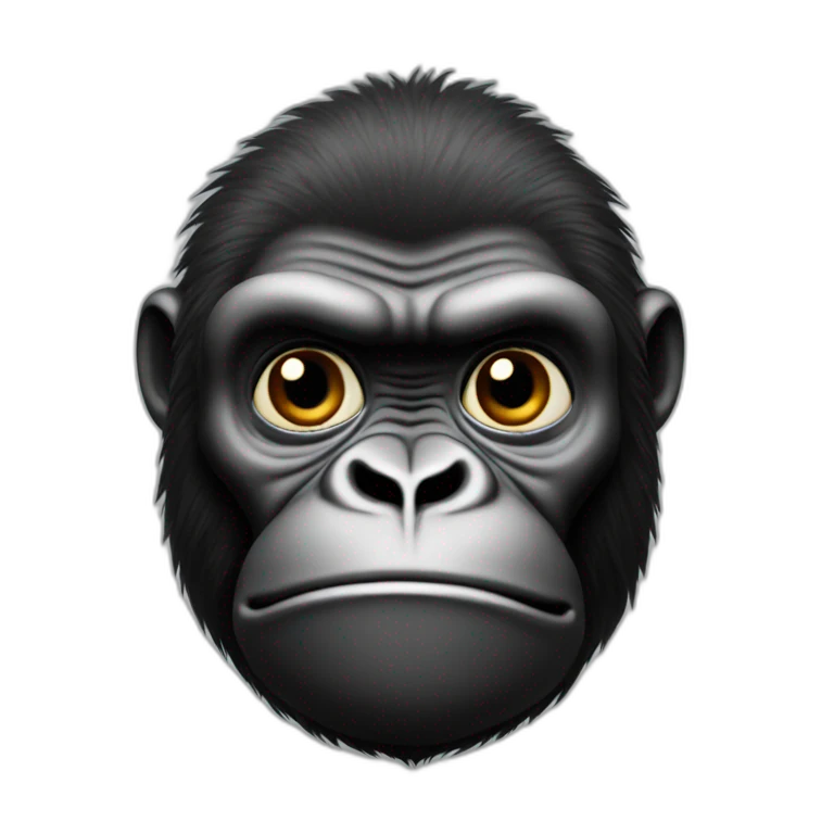 Gorille sur chat emoji