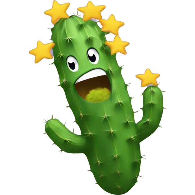 Um cacto chorando  emoji