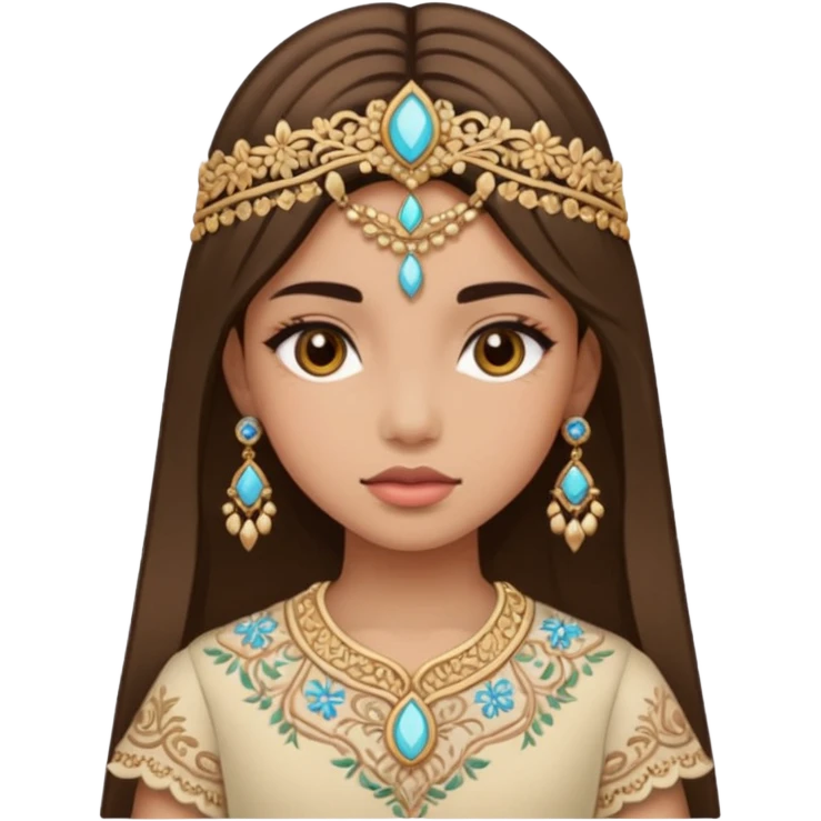 Create bhutanese emoji a girl character wearing kira emoji