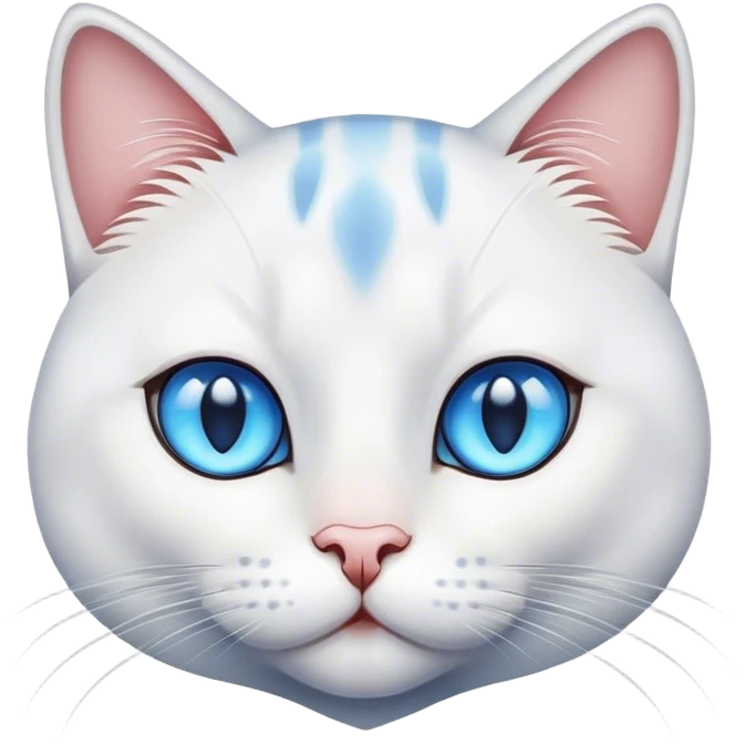 Cat color point with bule eyes emoji