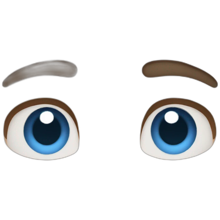 Louis Tomlinson face and neck with blue eyes emoji