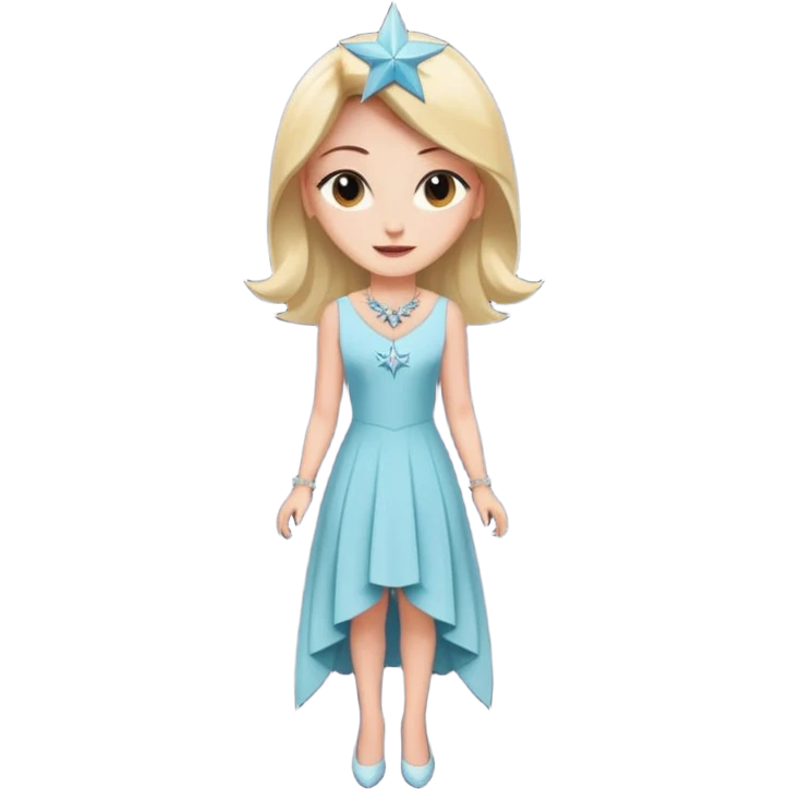 Elegant star mascot illustration inspired by a beauty brand logo, 4-pointed elongated star, sophisticated and minimal flat design, subtle feminine eyelashes, confident soft smile, in hex #250055 emoji