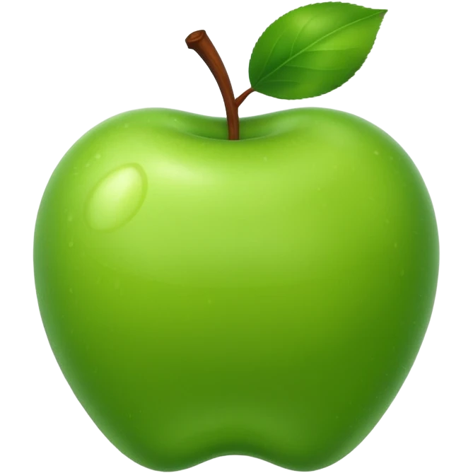green apple emoji