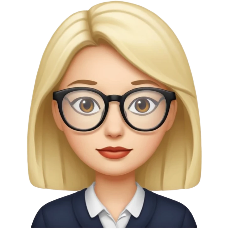 famous women with glasses emoji