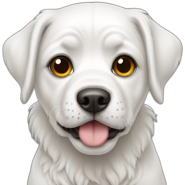 dog white emoji