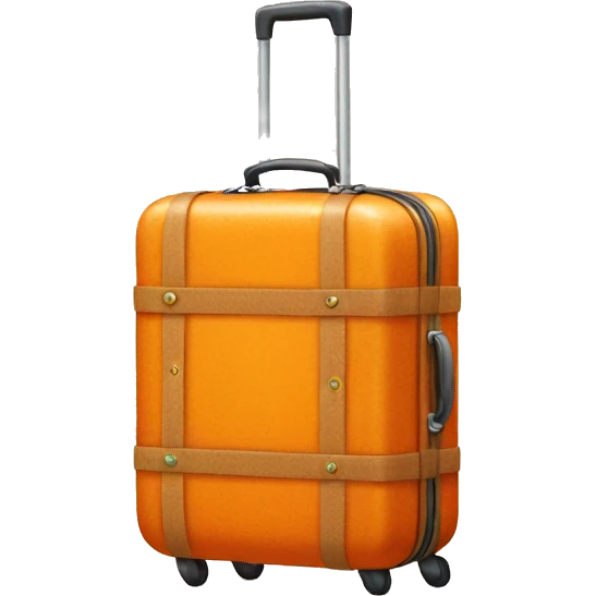 orange suitcase emoji