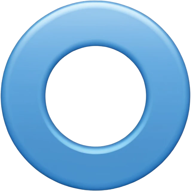 Circulo azul con una flechita de aprobado de color blanco adrento emoji