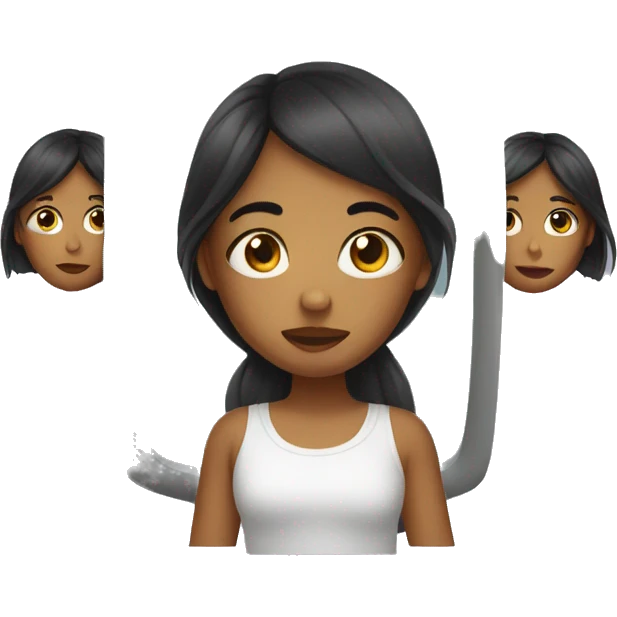 girl looking in the mirror  emoji