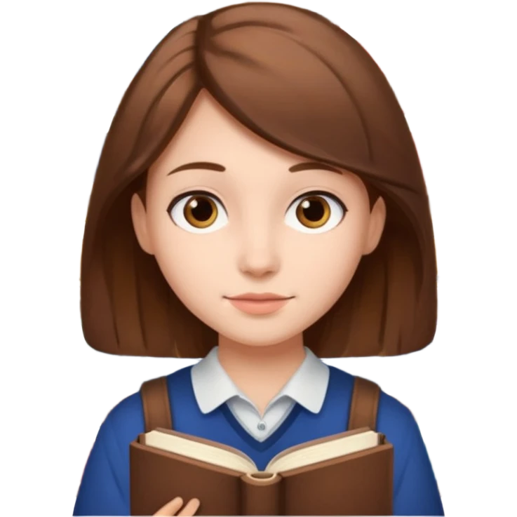 estudiante con libros  emoji