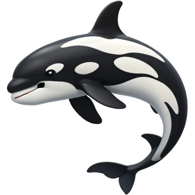 Make an orca swimming powerfully emoji