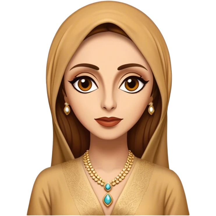 Cinematic Realistic Fairuz Portrait Emoji, depicted as an iconic Lebanese singer with graceful soulful expression and elegant attire, rendered with lifelike textures and warm radiant lighting that captures her timeless musical allure. emoji