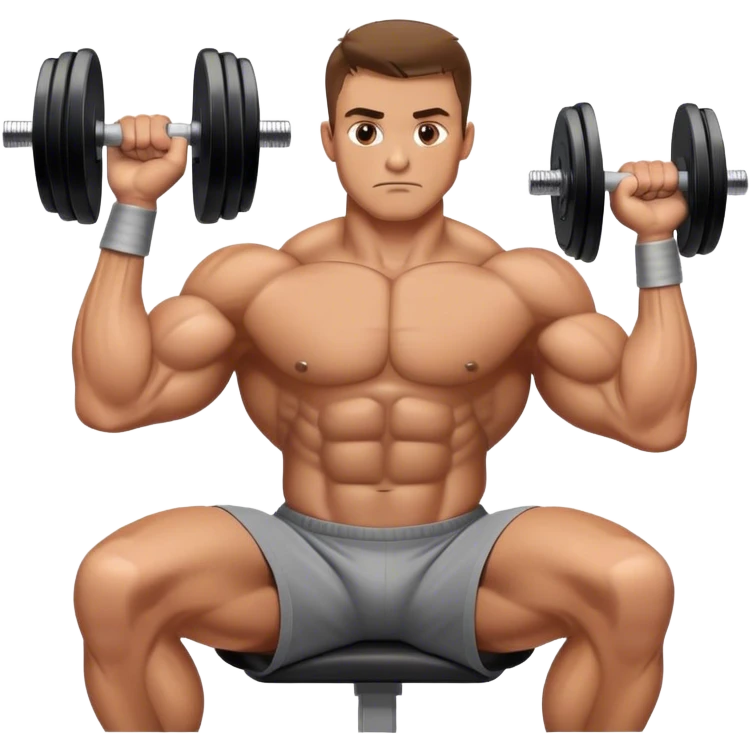 man weighted wrist curl emoji