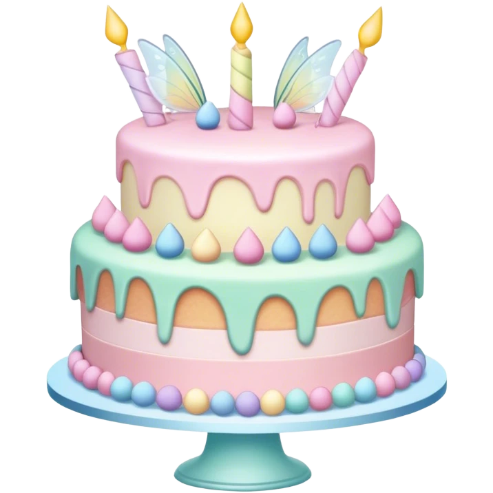 Fairy pastel cake emoji