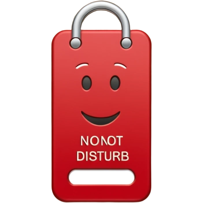 do not disturb emoji