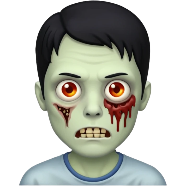 Zombie masculino com cabelo preto  emoji