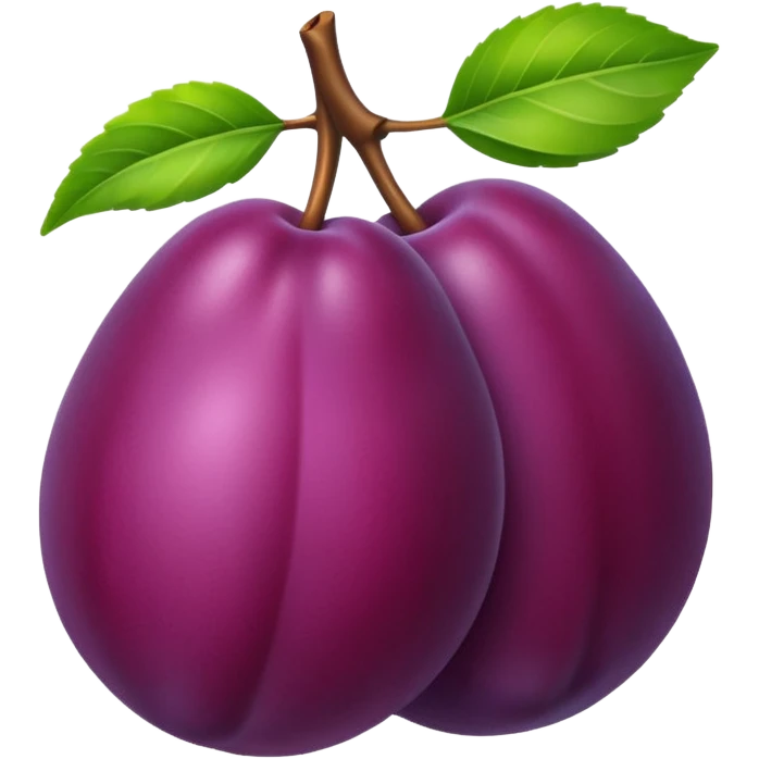 one plum emoji