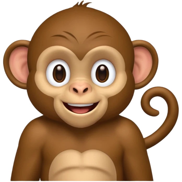 Happy monkey  emoji