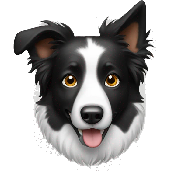 border collie dog emoji