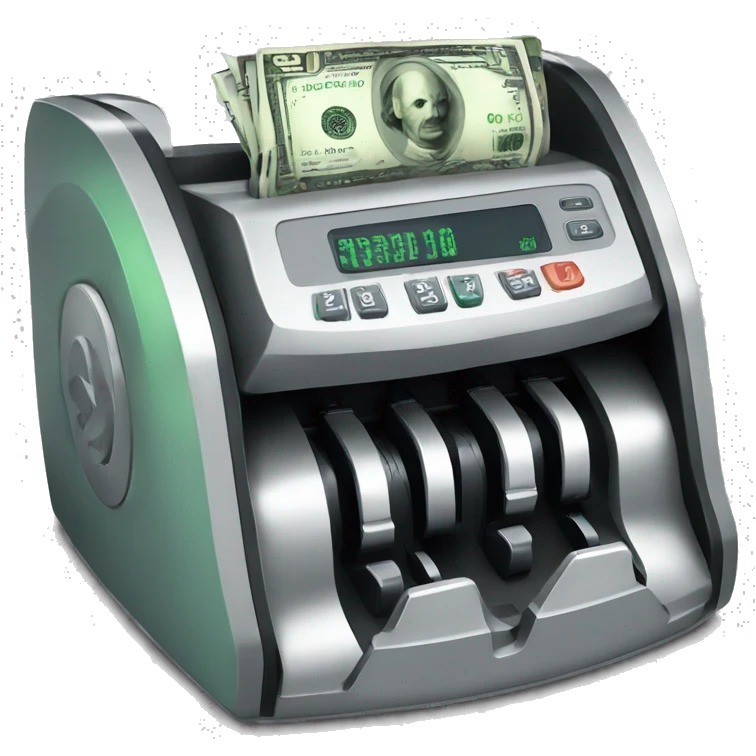 money counting machine emoji