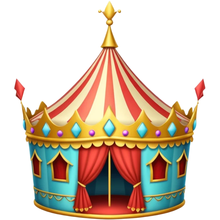 crown with circus emoji