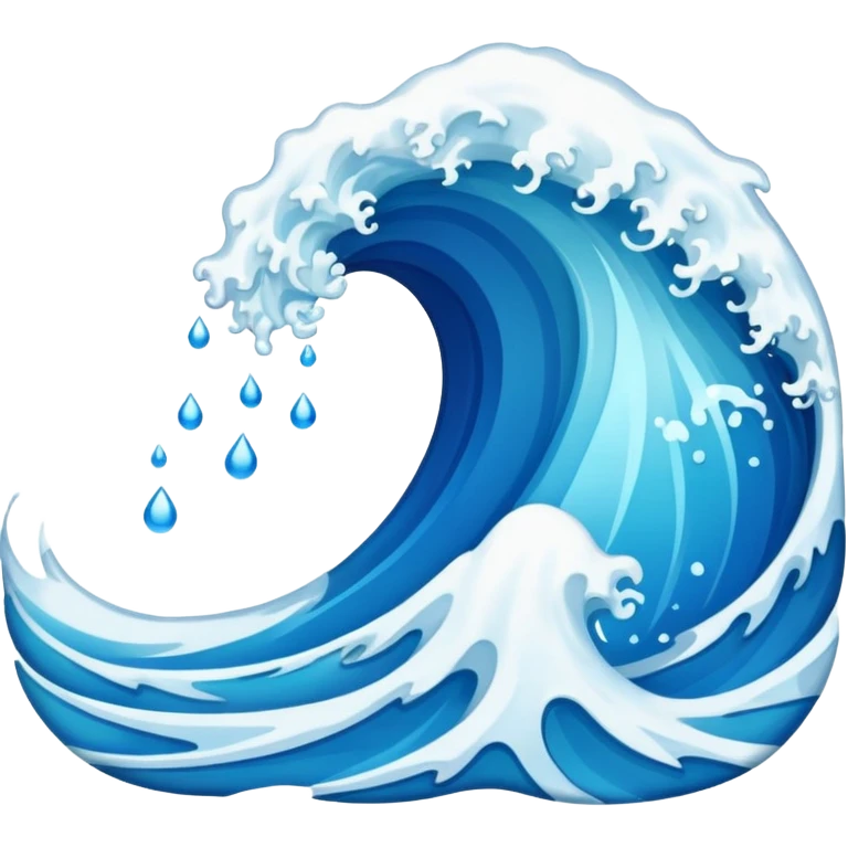 water waves emoji